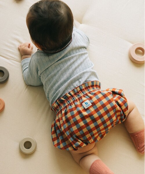 こども ビームス（コドモビームス）の「ベビー 総柄 細コール ブルマ 2024（70～90cm）（その他パンツ・キッズ・ホワイト系その他5/レッド・70/80/90t）」の6枚目の写真