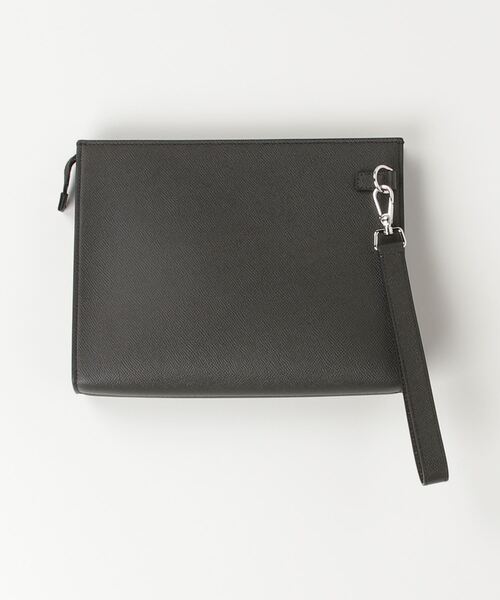 dunhill(ダンヒル)の「カドガン ジップポーチ / CADOGAN ZIPPED POUCH(ハンドバッグ・メンズ・アッシュグレー・ONE SIZE)」の7枚目の写真