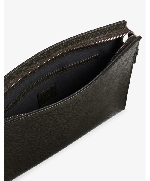 dunhill(ダンヒル)の「カドガン ジップポーチ / CADOGAN ZIPPED POUCH(ハンドバッグ・メンズ・アッシュグレー・ONE SIZE)」の6枚目の写真