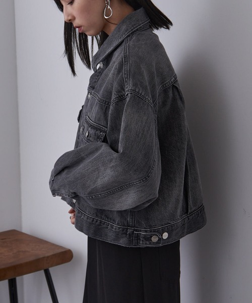 RED CARD TOKYO(レッドカード)の「【RED CARD】Lafayette 72W18001 デニムジャケット Gジャン(デニムジャケット・レディース・ブルー/グレー・1/0)」の16枚目の写真