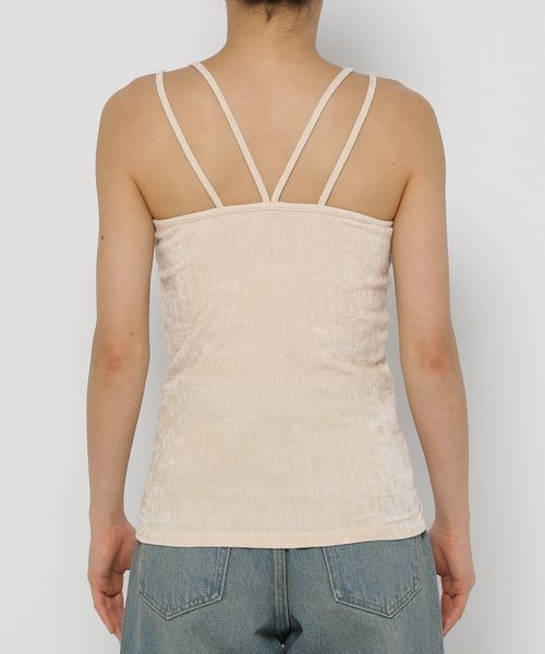 LOWRYS FARM（ローリーズファーム）の「スタイルＵＰベロアカップ　133777（キャミソール・レディース・アイボリー/ブルー/ブラウン/グリーン・FREE）」の13枚目の写真