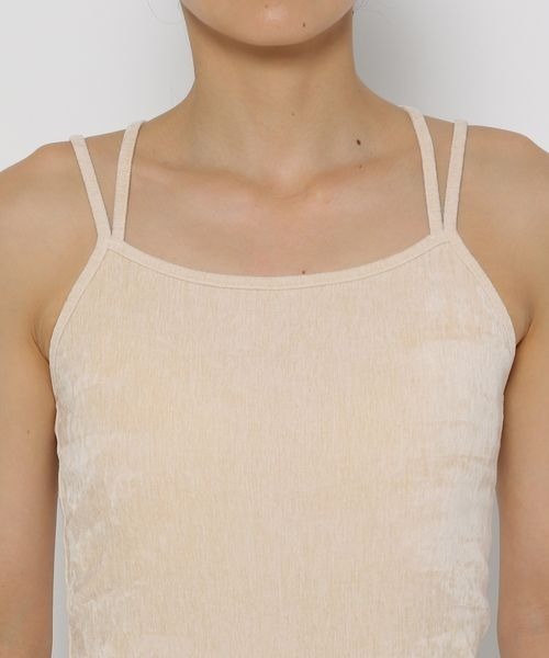 LOWRYS FARM（ローリーズファーム）の「スタイルＵＰベロアカップ　133777（キャミソール・レディース・アイボリー/ブルー/ブラウン/グリーン・FREE）」の14枚目の写真