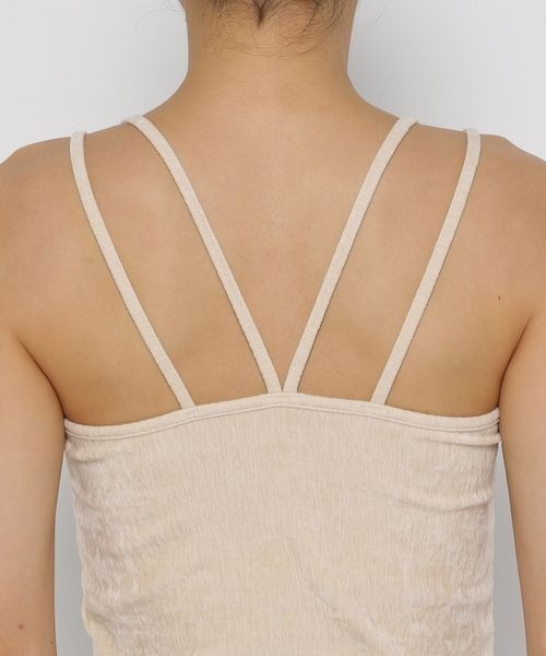 LOWRYS FARM（ローリーズファーム）の「スタイルＵＰベロアカップ　133777（キャミソール・レディース・アイボリー/ブルー/ブラウン/グリーン・FREE）」の17枚目の写真