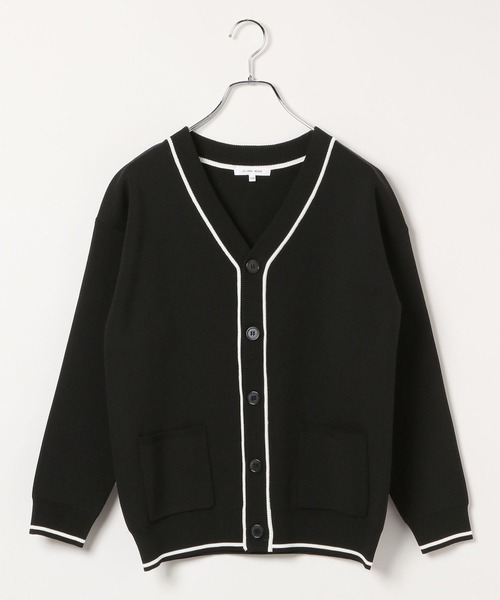 GLOBAL WORK（グローバルワーク）の「リッチライトニットVカーデ/123802（カーディガン/ボレロ・キッズ・ネイビー/アイボリー/ブラック・120cm/160cm/150cm/140cm/130cm）」の10枚目の写真