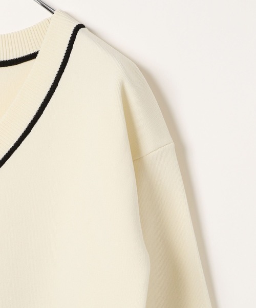 GLOBAL WORK（グローバルワーク）の「リッチライトニットVカーデ/123802（カーディガン/ボレロ・キッズ・ネイビー/アイボリー/ブラック・120cm/160cm/150cm/140cm/130cm）」の16枚目の写真