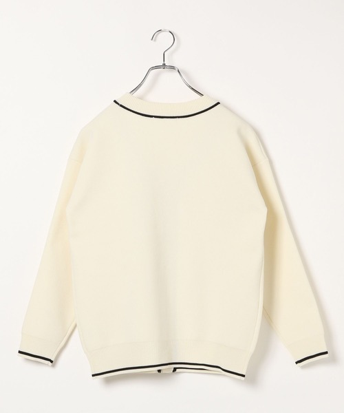 GLOBAL WORK（グローバルワーク）の「リッチライトニットVカーデ/123802（カーディガン/ボレロ・キッズ・ネイビー/アイボリー/ブラック・120cm/160cm/150cm/140cm/130cm）」の17枚目の写真