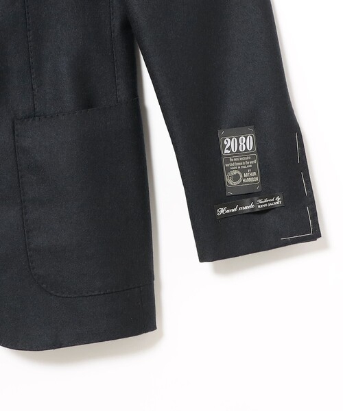 BEAMS F（ビームスエフ）の「HANDMADE ARTHUR HARRISON ネイビー ブレザー（テーラードジャケット・メンズ・ネイビー・42/44/46/48/50/52）」の4枚目の写真