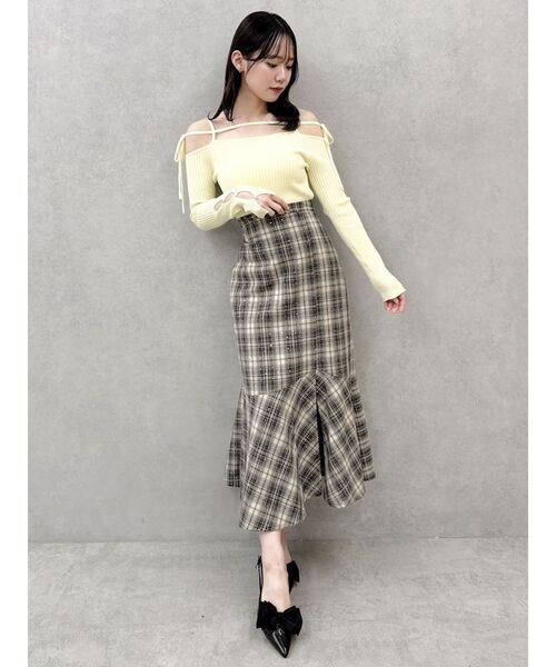 dazzlin(ダズリン)の「フォトフィットマーメイドスカート(スカート・レディース・その他1/ブラウン/グレー/ピンク・SMALL/MEDIUM)」の10枚目の写真