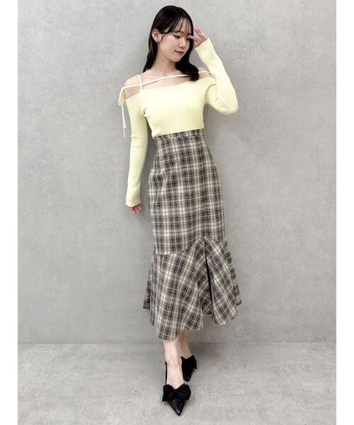 dazzlin(ダズリン)の「フォトフィットマーメイドスカート(スカート・レディース・その他1/ブラウン/グレー/ピンク・SMALL/MEDIUM)」の11枚目の写真