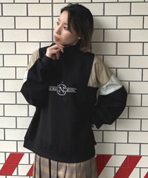NICOLE CLUB | フロントシシュウハーフジップ(Tシャツ/カットソー)