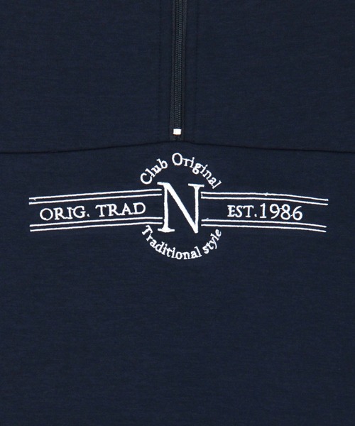 NICOLE CLUB(ニコル クラブ)の「フロントシシュウハーフジップ(Tシャツ/カットソー・レディース・ネイビー/ブラック/オフホワイト・FREE)」の12枚目の写真