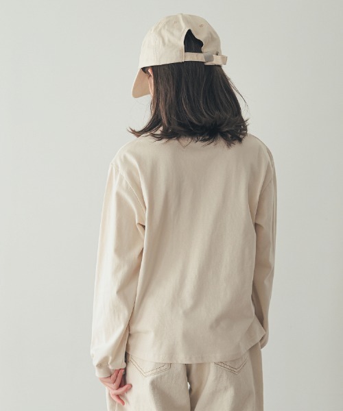ZERO standerd(ゼロスタンダード)の「ZERO standard/ゼロスタンダード VALLY’SロングTシャツ(Tシャツ/カットソー・キッズ・チャコールグレー/サンドベージュ/ベージュ・100cm/110cm/120cm/130cm/140cm/150cm/160cm)」の8枚目の写真
