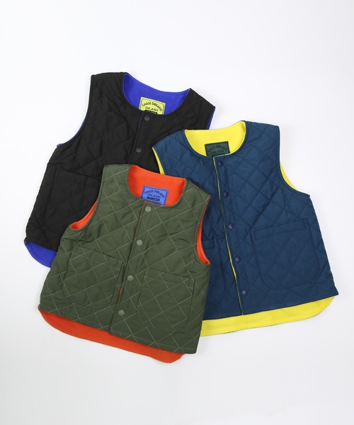 DILASH（ディラッシュ）の「キルティングリバーシブルベスト（ベスト・キッズ・ネイビー/ブラック/カーキ・90/100/110/120/130/140/80）」の12枚目の写真
