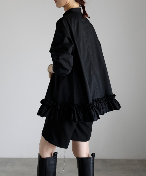 r.（アールドット）の「裾フリル　ブラウス（シャツ/ブラウス・レディース・ブルー/ブラック/ホワイト・FREE）」の22枚目の写真