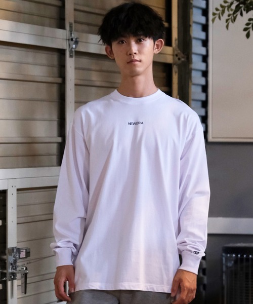 NEW ERA(ニューエラ)の「NEW ERA/ニューエラ ロンTee/コットンTee オーバーサイズ バックプリント 14324695/14324696/14324697(Tシャツ/カットソー・メンズ・ホワイト/ブラウン/ブラック・M/L/XL/2XL)」の4枚目の写真