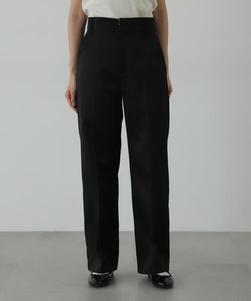 N.（N. Natural Beauty Basic）（エヌエヌナチュラルビューティーベーシック）の「◆センタープレスツイルストレートパンツ（その他パンツ・レディース・ブラック/ベージュ・SMALL/MEDIUM）」の14枚目の写真