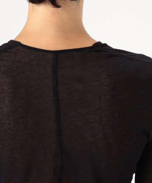 HAKUJI(ハクジ)の「HAKUJI ソフトシアーロングスリーブプルオーバー(Tシャツ/カットソー・レディース・ライトブルー/ブラック・FREE)」の8枚目の写真