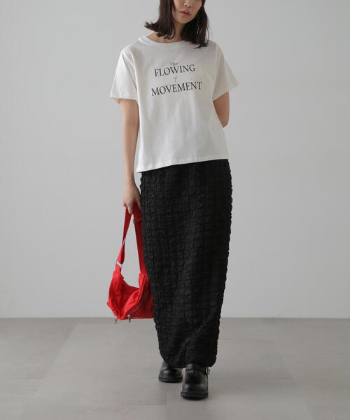 FREE'S MART(フリーズマート)の「ロゴプリントTシャツ(Tシャツ/カットソー・レディース・ブラック/ホワイト/レッド・FREE)」の4枚目の写真