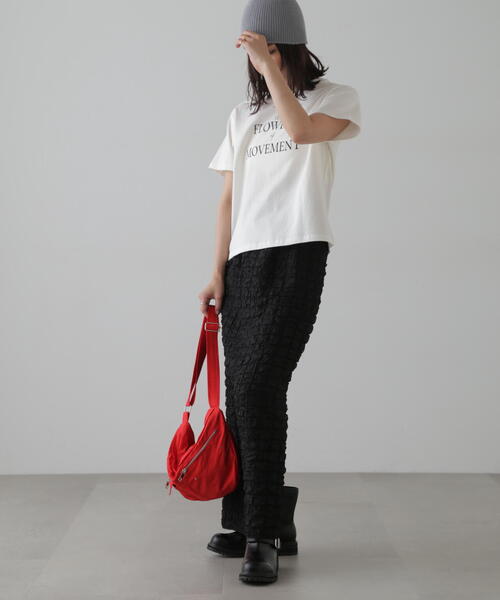 FREE'S MART(フリーズマート)の「ロゴプリントTシャツ(Tシャツ/カットソー・レディース・ブラック/ホワイト/レッド・FREE)」の5枚目の写真