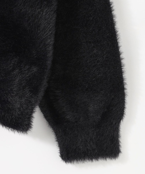 RAGEBLUE(レイジブルー)の「Shaggy knit crew neck pullover/シャギーニットクルーネックプルオーバー(ニット/セーター・メンズ・ライトブルー/ライトグレー/ブラック・LARGE/MEDIUM)」の6枚目の写真