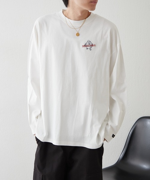 NUNIFE（ユニフィー）の「【UNISEX】ドーナッツメニューロンＴ（Tシャツ/カットソー・レディース・オートミール/スミクロ/オフホワイト・FREE）」の12枚目の写真