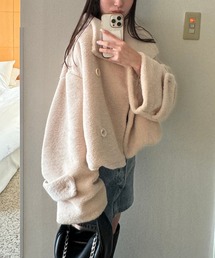 INTER FACTORY | miwo - ショート丈ボアジャケット - made in INTER FACTORY(その他アウター)