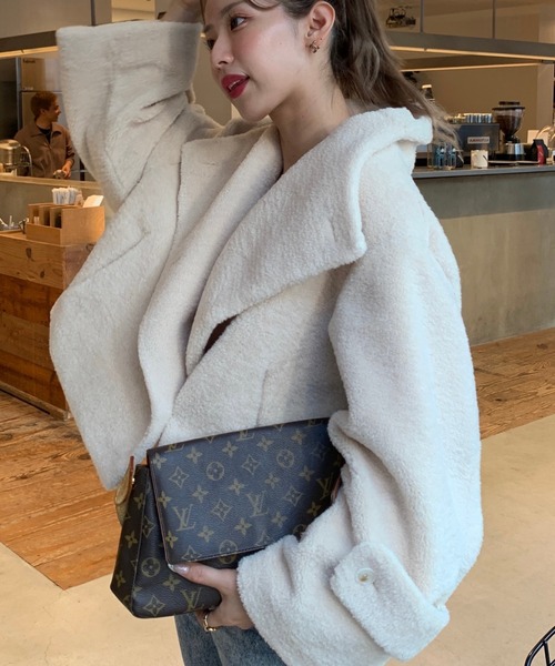 ショート丈ボアジャケット INTER FACTORY miwo