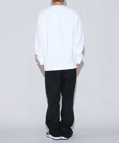 Calvin Klein（カルバン・クライン）の「Calvin Klein Jeans / カルバン クライン ジーンズ Calvin Klein CK ESSENTIAL REG CN クルーネックトレーナー（スウェット・メンズ・ホワイト系その他/ブラック・SMALL/MEDIUM/LARGE/X-LARGE）」の9枚目の写真