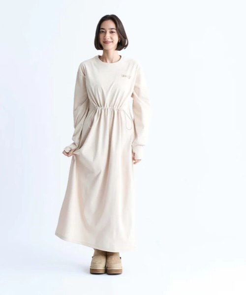 ROXY(ロキシー)の「NEVER BORED/ロキシー速乾UVカットドローコード付きワンピース(ワンピース・レディース・ナチュラル/チャコールグレー/ブラック・SMALL/MEDIUM/LARGE)」の8枚目の写真