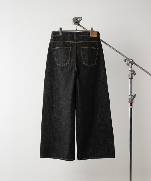 新品　yumi.　INTER FACTORY デニムジャケット　ネイビー INTER FACTORY デニムジャケット gジャン hyoma - リジット