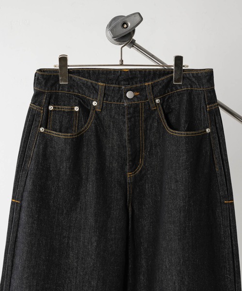 INTER FACTORY（インターファクトリー）の「ゆと - デニムパンツ - made in INTER FACTORY（デニムパンツ・メンズ・ネイビー/ブラック・MEDIUM/LARGE）」の20枚目の写真