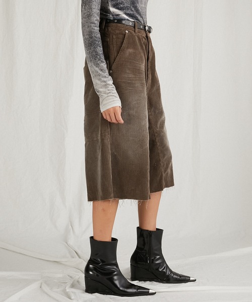 PRANK PROJECT(プランクプロジェクト)の「コーデュロイハーフパンツ/Corduroy Half Pants(その他パンツ・レディース・チャコールグレー/ベージュ・36/38)」の21枚目の写真
