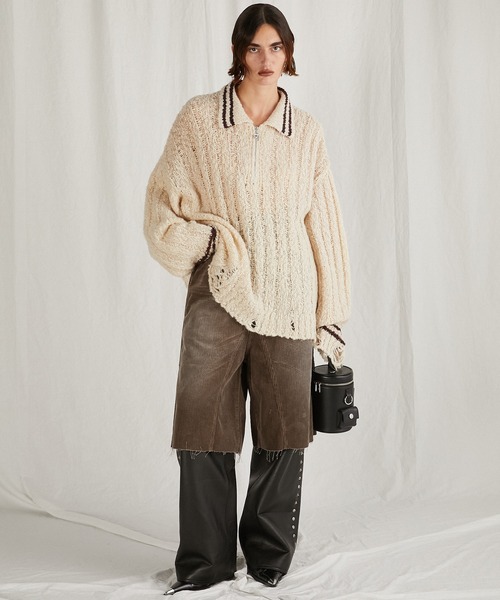 PRANK PROJECT(プランクプロジェクト)の「コーデュロイハーフパンツ/Corduroy Half Pants(その他パンツ・レディース・チャコールグレー/ベージュ・36/38)」の15枚目の写真