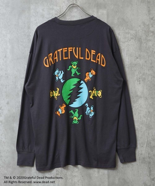 Grateful Dead(グレイトフルデッド)の「GRATEFUL DEAD グレイトフルデッド オーバーサイズ 長袖Tシャツ(Tシャツ/カットソー・メンズ・オフホワイト/杢グレー/ダークグリーン/ホワイト系/ブラック/チャコール/ベージュ/オレンジ/ホワイト系その他2/ブラック系その他/ホワイト系その他3/ベージュ系その他/ネイビー/パープル/グリーン系その他/グレー系その他/ダークグリーン系2/ホワイト系4/ベージュ系2/ブラック系2・M/L/XL)」の9枚目の写真
