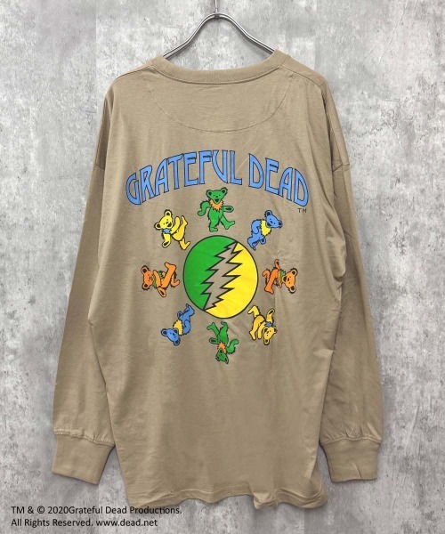 Grateful Dead(グレイトフルデッド)の「GRATEFUL DEAD グレイトフルデッド オーバーサイズ 長袖Tシャツ(Tシャツ/カットソー・メンズ・オフホワイト/杢グレー/ダークグリーン/ホワイト系/ブラック/チャコール/ベージュ/オレンジ/ホワイト系その他2/ブラック系その他/ホワイト系その他3/ベージュ系その他/ネイビー/パープル/グリーン系その他/グレー系その他/ダークグリーン系2/ホワイト系4/ベージュ系2/ブラック系2・M/L/XL)」の14枚目の写真