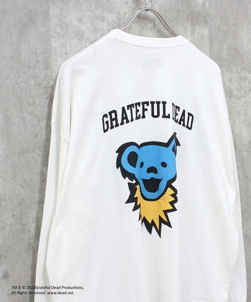 Grateful Dead(グレイトフルデッド)の「GRATEFUL DEAD グレイトフルデッド オーバーサイズ 長袖Tシャツ(Tシャツ/カットソー・メンズ・オフホワイト/杢グレー/ダークグリーン/ホワイト系/ブラック/チャコール/ベージュ/オレンジ/ホワイト系その他2/ブラック系その他/ホワイト系その他3/ベージュ系その他/ネイビー/パープル/グリーン系その他/グレー系その他/ダークグリーン系2/ホワイト系4/ベージュ系2/ブラック系2・M/L/XL)」の2枚目の写真