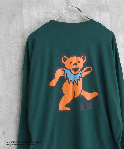 Grateful Dead(グレイトフルデッド)の「GRATEFUL DEAD グレイトフルデッド オーバーサイズ 長袖Tシャツ(Tシャツ/カットソー・メンズ・オフホワイト/杢グレー/ダークグリーン/ホワイト系/ブラック/チャコール/ベージュ/オレンジ/ホワイト系その他2/ブラック系その他/ホワイト系その他3/ベージュ系その他/ネイビー/パープル/グリーン系その他/グレー系その他/ダークグリーン系2/ホワイト系4/ベージュ系2/ブラック系2・M/L/XL)」の15枚目の写真