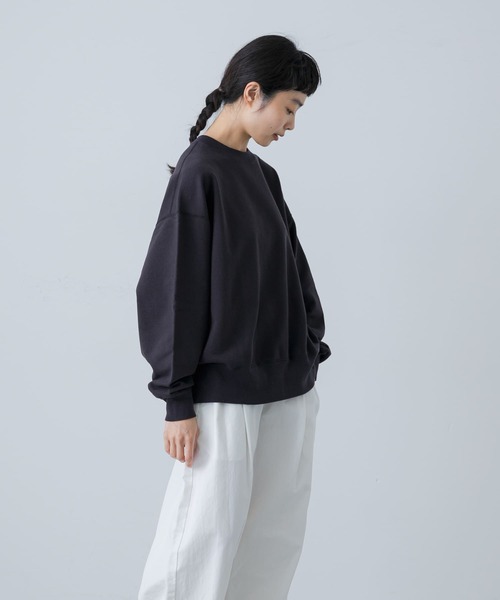 かぐれ（カグレ）の「『ユニセックス』コットンスウェットプルオーバー（スウェット・レディース・オートミール/チャコールグレー・1/2）」の16枚目の写真