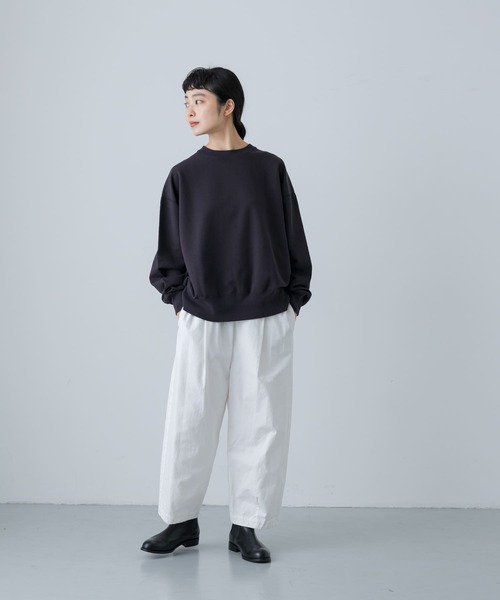 かぐれ（カグレ）の「『ユニセックス』コットンスウェットプルオーバー（スウェット・レディース・オートミール/チャコールグレー・1/2）」の17枚目の写真