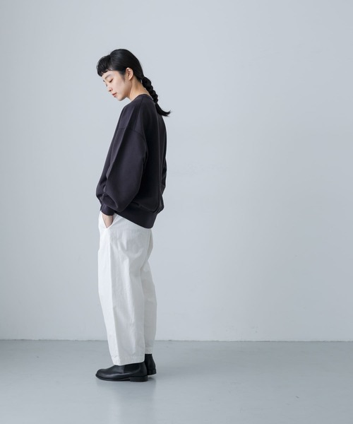 かぐれ（カグレ）の「『ユニセックス』コットンスウェットプルオーバー（スウェット・レディース・オートミール/チャコールグレー・1/2）」の21枚目の写真