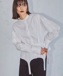 ELLEgirl | ガーターデザインシャツ【ELLEgirl/エル ガール】(シャツ/ブラウス)