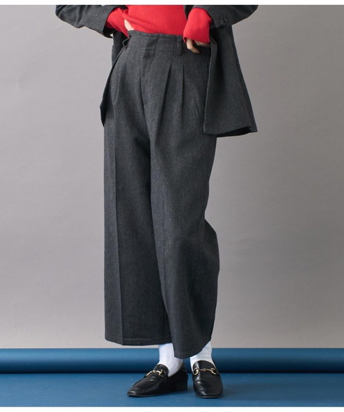 【セール】ウエストタックワイドパンツ（その他パンツ）｜Settimissimo（セッティミッシモ）