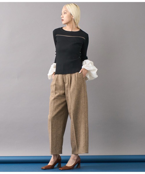 【セール】ウエストタックワイドパンツ（その他パンツ）｜Settimissimo（セッティミッシモ）