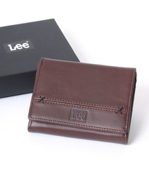 Lee（リー）の「Lee/リー Leather Wallet/牛革 レザー ウォレット/中ラウンドファスナー 二つ折り 財布/コンパクト/メンズ レディース（財布）」