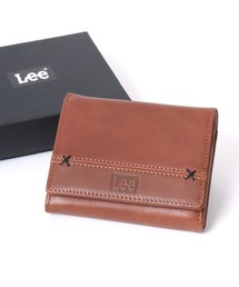 Lee（リー）の「Lee/リー Leather Wallet/牛革 レザー ウォレット/中ラウンドファスナー 二つ折り 財布/コンパクト/メンズ レディース（財布）」