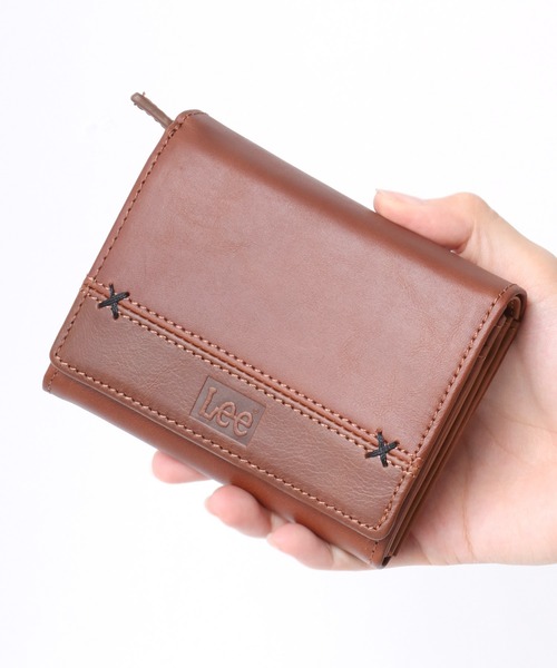 Lee(リー)の「Lee/リー Leather Wallet/牛革 レザー ウォレット/中ラウンドファスナー 二つ折り 財布/コンパクト/メンズ レディース(財布・メンズ・ブラック/ブラウン/ダークブラウン・FREE)」の22枚目の写真