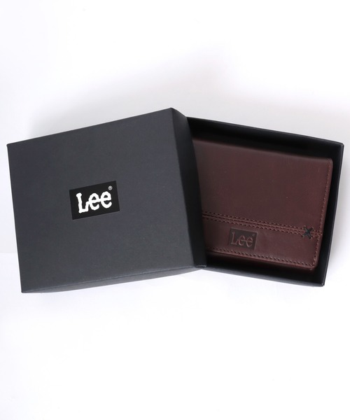 Lee(リー)の「Lee/リー Leather Wallet/牛革 レザー ウォレット/中ラウンドファスナー 二つ折り 財布/コンパクト/メンズ レディース(財布・メンズ・ブラック/ブラウン/ダークブラウン・FREE)」の8枚目の写真