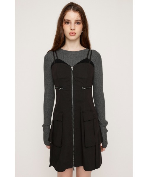 【セール】LAYERD MANNISH OP レイヤード マニッシュ ワンピース（ワンピース）｜SLY（スライ）