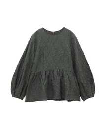 CONVERSE TOKYO | JACQUARD PEPLUM BLOUSE(シャツ/ブラウス)