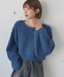 tiptop | 【丈が選べる2サイズ】起毛フェザーニットプルオーバー(ニット/セーター)